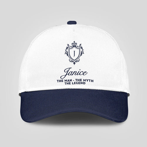 The Man The Myth The Legend Blue Cap JANICE 13K1 C46PF