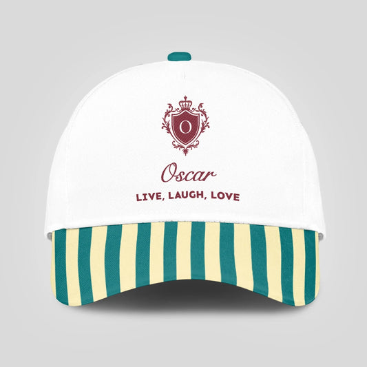 Live Laugh Love Green And Yellow Royal Cap OSCAR 13K1 C122PF