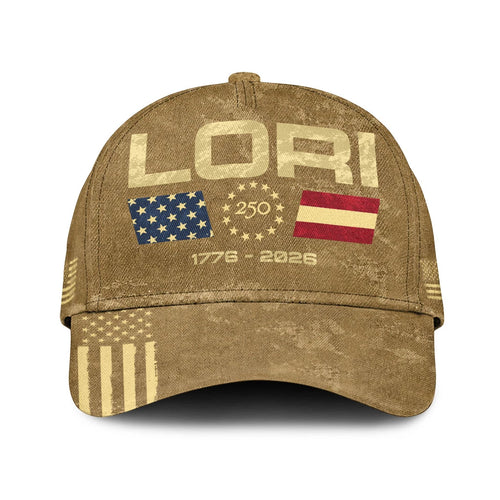 LORI 13K1-C14PF 250th Anniversary Patriotic Baseball Cap 1776–2026