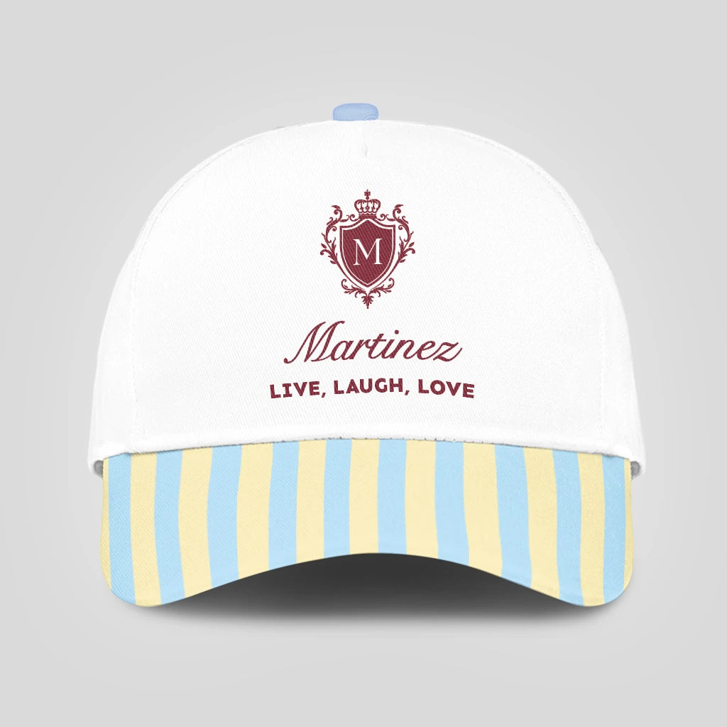 Live Laugh Love Blue And Yellow Luxury Cap MARTINEZ 13K1 C121PF