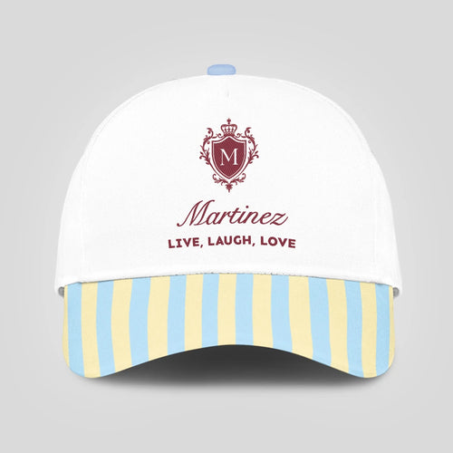 Live Laugh Love Blue And Yellow Luxury Cap MARTINEZ 13K1 C121PF
