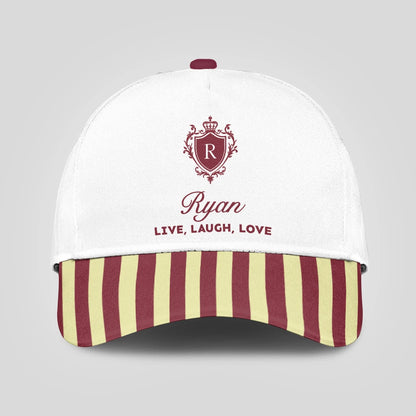 Live Laugh Love Burgundy And Yellow Cap RYAN 13K1 C120PF