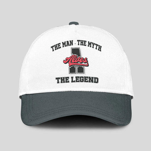 The Man The Myth The Legend Custom Initial Letter And Name Cap ALVES 13K1 C38PF