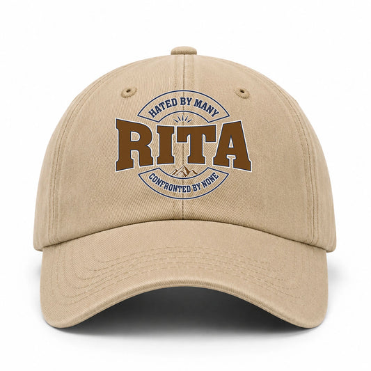 Hated By Many Confronted By None Washed Cap RITA 13K1 C36PF