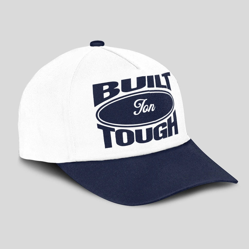 Built Your Name Tough Slogan Blue And White Cap JON 13K1 C95PF