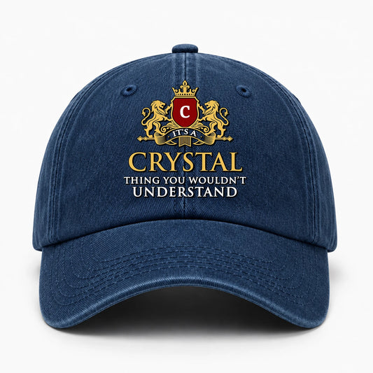 It's A Your Name Thing You Wouldn't Understand Royal Blue Washed Cap CRYSTAL 13K1 C184PF