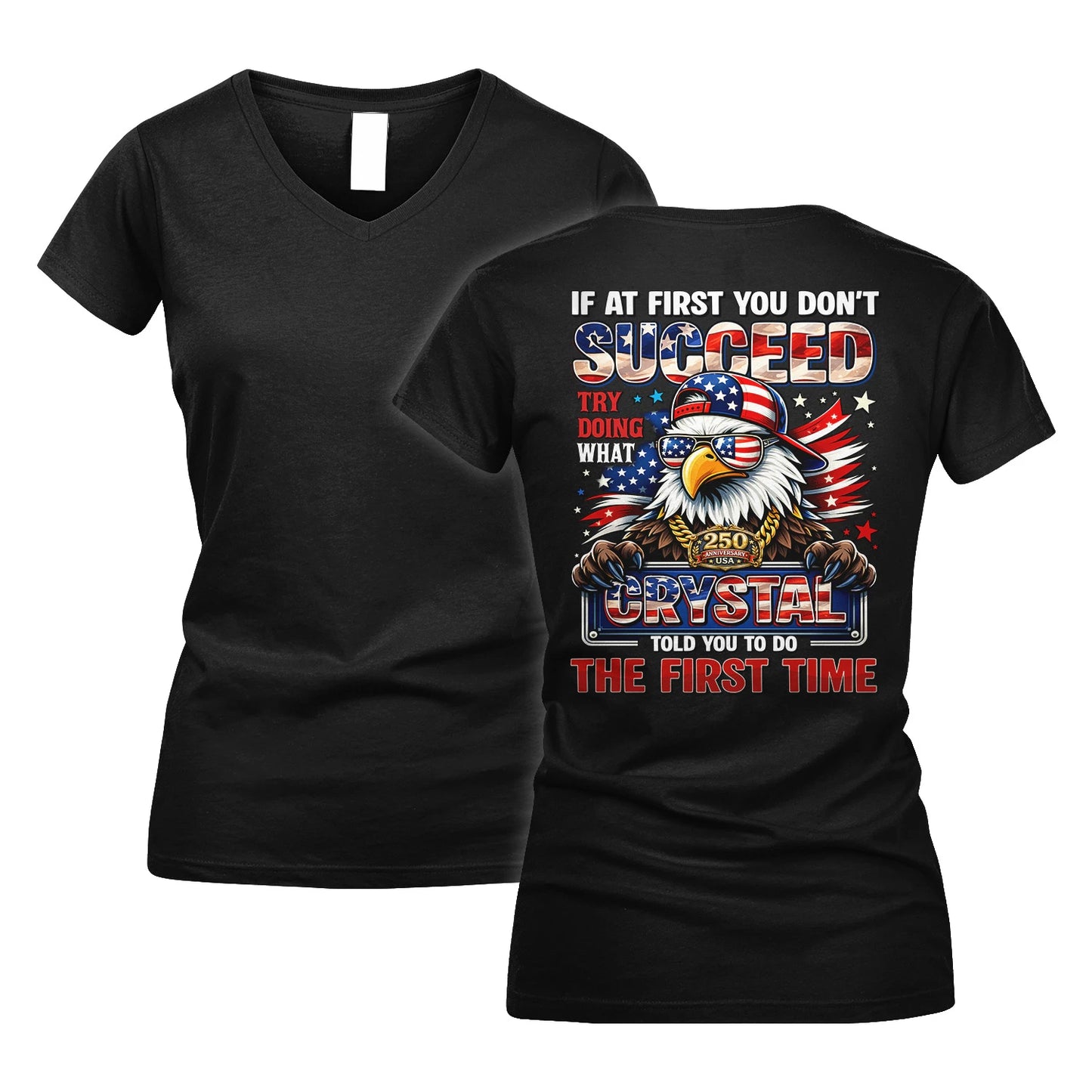 CRYSTAL 13K1-521 Personalized "If At First You Don’t Succeed..."