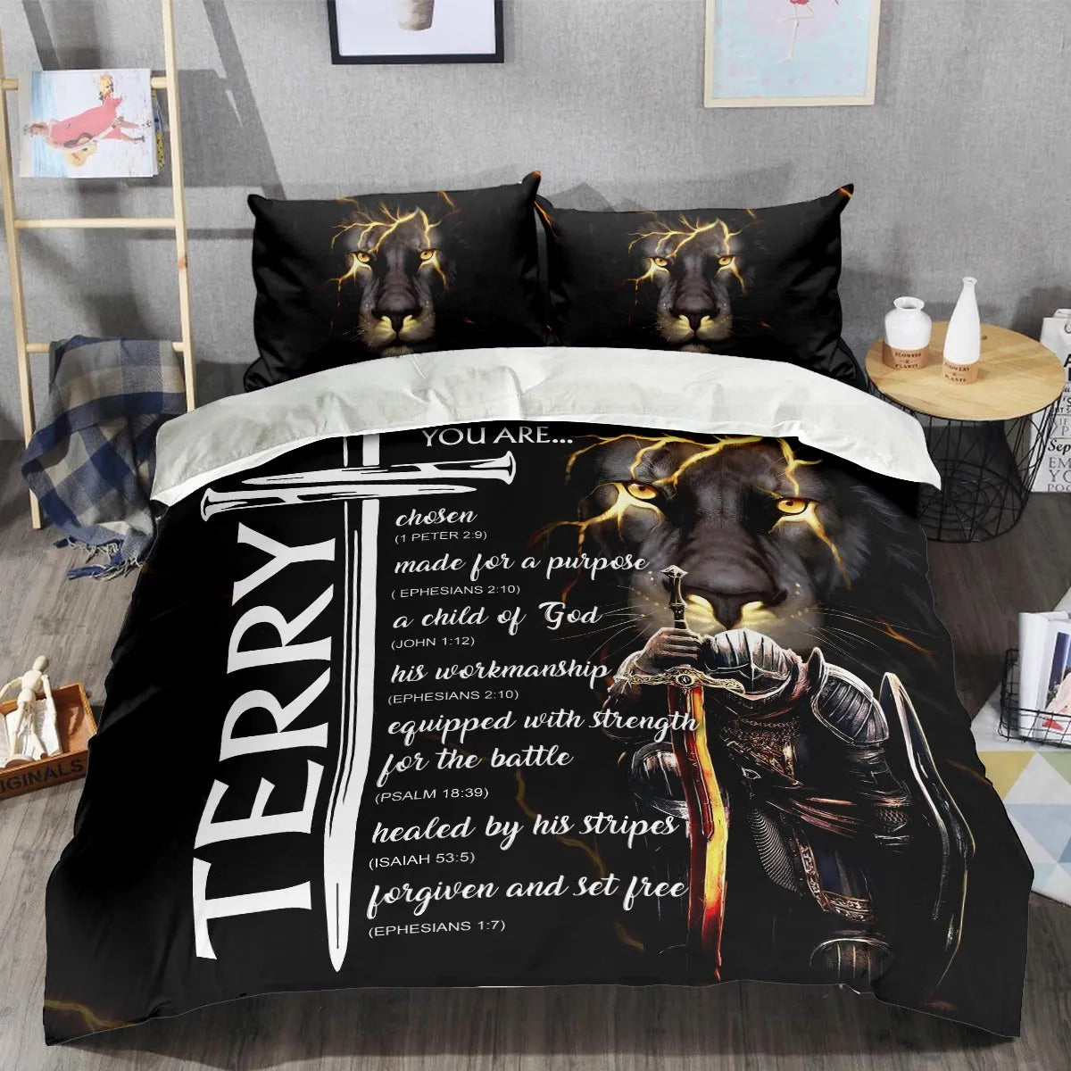 TERRY Limited Edition Personalized Bedding Set 13K1-BS1