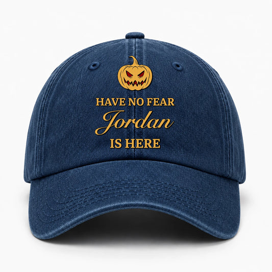 Have No Fear Your Name Is Here Jack O' Lantern Washed Cap JORDAN 13K1 C165PF
