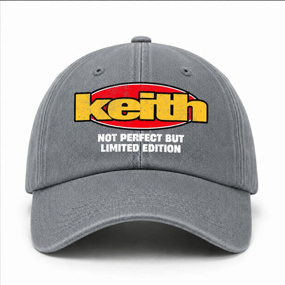 Your Name Not Perfect But Limited Edition Red Logo Washed Cap KEITH 13K1 C84PF