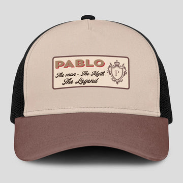 The Man The Myth The Legend Brown And Beige Mesh Cap PABLO 13K1 C213PF