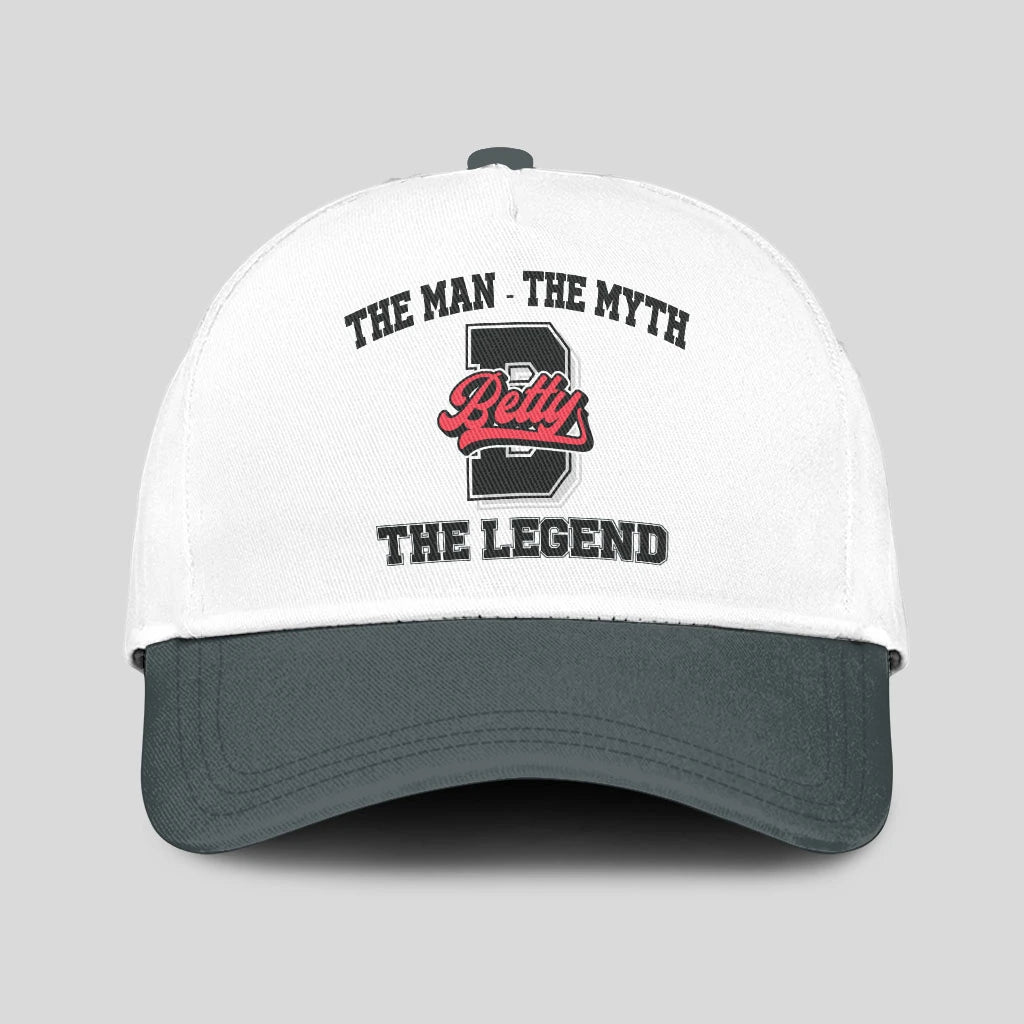 The Man The Myth The Legend Custom Initial Letter And Name Cap BETTY 13K1 C38PF