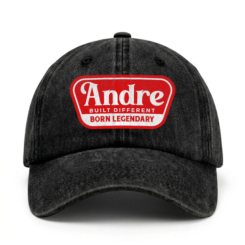 Built Different Born Legendary Red Logo Washed Cap ANDRE 13K1 C63PF
