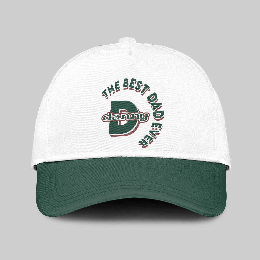 The Best Dad Ever Custom Name Cap DANNY 13K1 C35PF