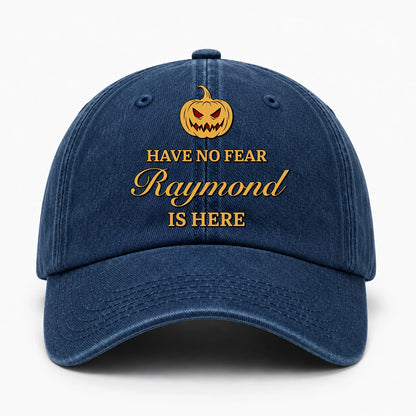 Have No Fear Your Name Is Here Jack O' Lantern Washed Cap RAYMOND 13K1 C165PF