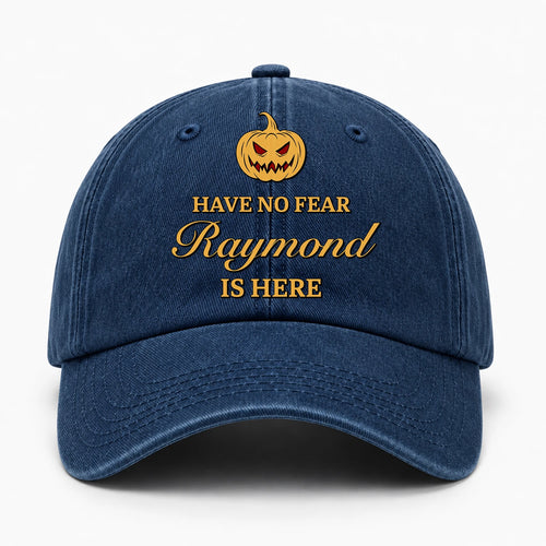 Have No Fear Your Name Is Here Jack O' Lantern Washed Cap RAYMOND 13K1 C165PF