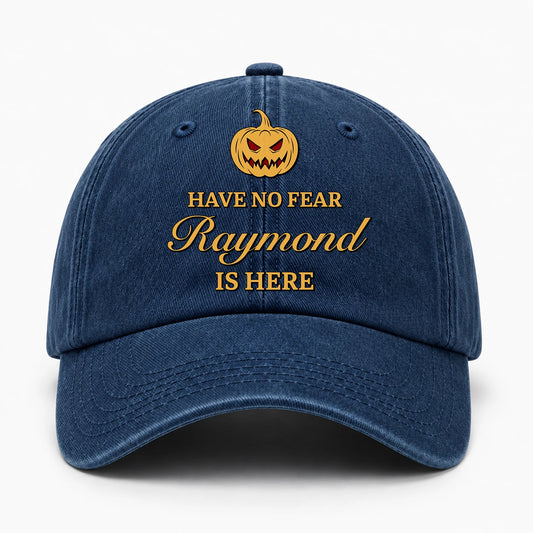 Have No Fear Your Name Is Here Jack O' Lantern Washed Cap RAYMOND 13K1 C165PF