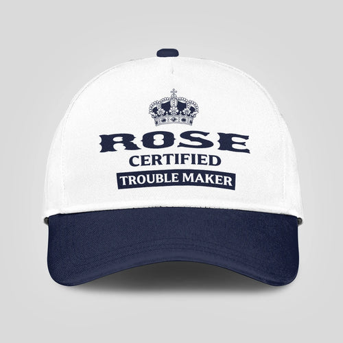 Certified Your Name Trouble Maker Washed Cap ROSE 13K1 C148PF