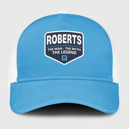 The Man The Myth The Legend Light Blue Mesh Cap ROBERTS 13K1 C190PF