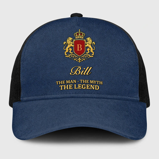 The Man The Myth The Legend Royal Blue Mesh Cap BILL 13K1 C187PF