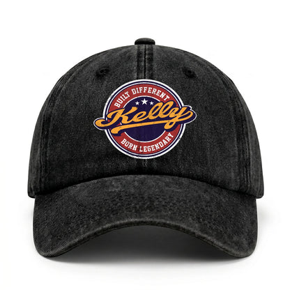Built Different Born Legendary Logo Washed Cap KELLY 13K1 C65PF