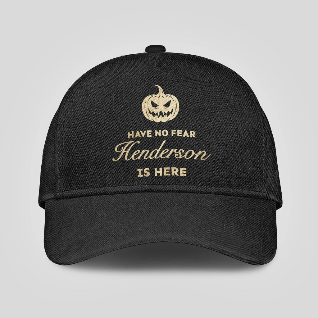 Have No Fear Your Name Is Here Jack O' Lantern Black Cap HENDERSON 13K1 C164PF