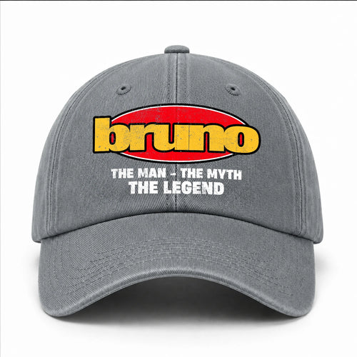 The Man The Myth The Legend Vintage Logo Washed Cap BRUNO 13K1 C162PF