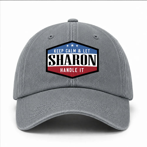 Keep Calm & Let Your Name Handle It Washed Cap SHARON 13K1 C87PF