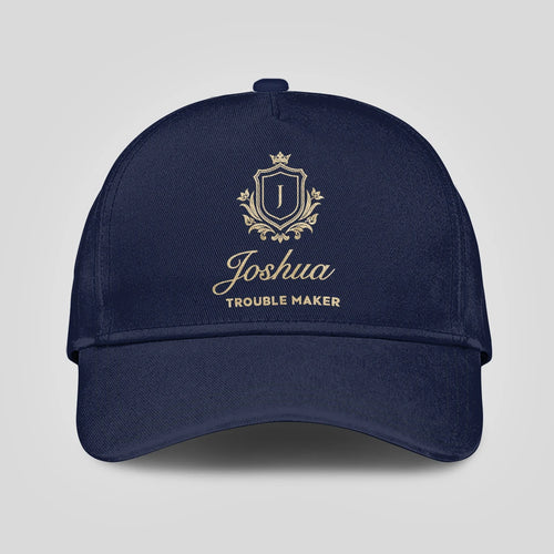 Trouble Maker Golden Logo Navy Cap JOSHUA 13K1 C155PF
