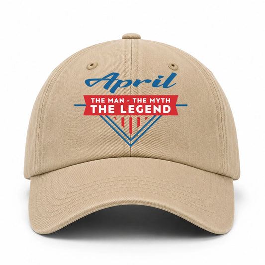 The Man The Myth The Legend Logo Washed Cap APRIL 13K1 C37PF