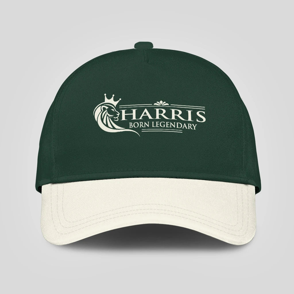 Born Legendary Lion Logo Sage Green And Beige Cap HARRIS 13K1 C182PF