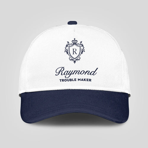 Trouble Maker Funny Blue And White Cap RAYMOND 13K1 C152PF