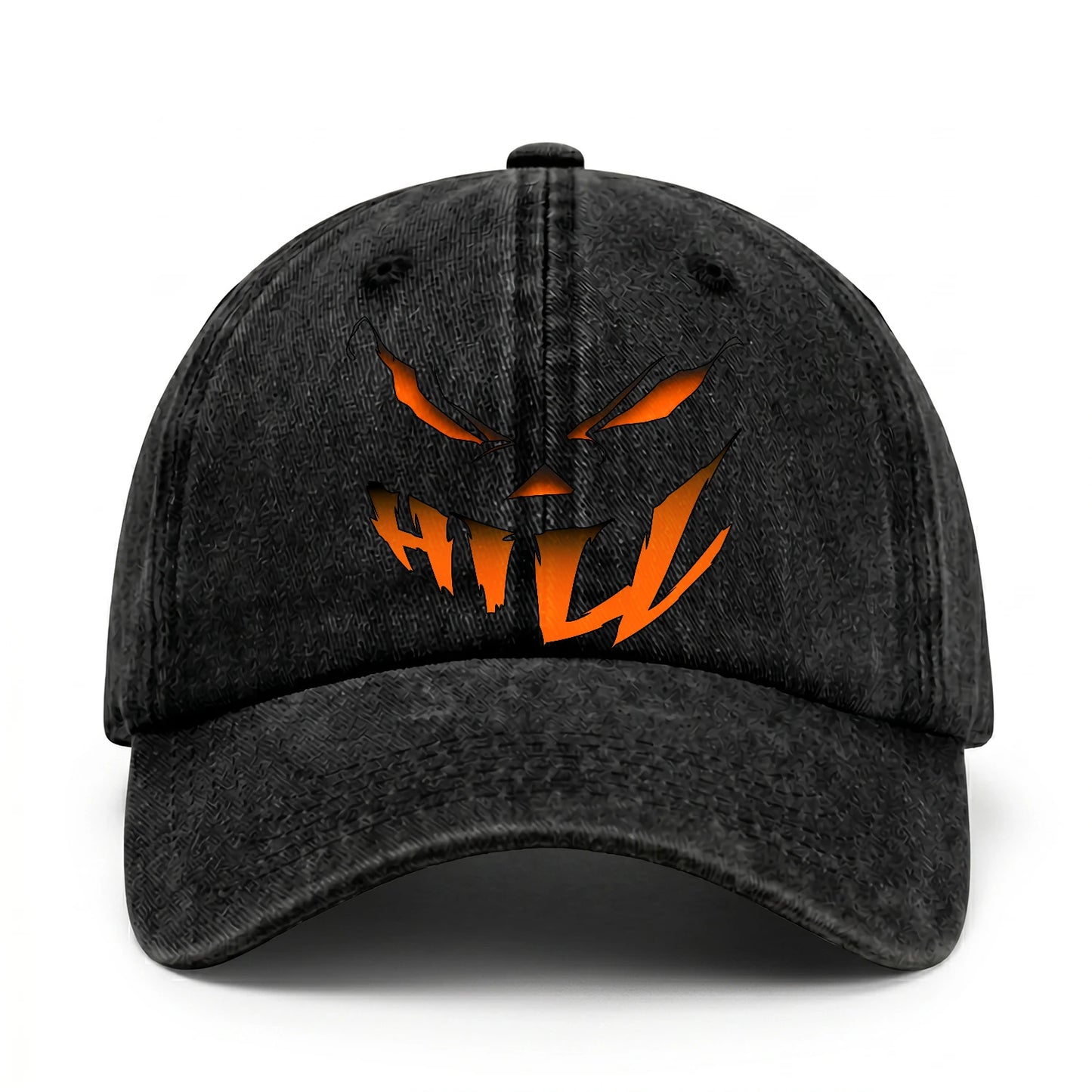 Stay Hungry Pumpkin Chasing Ghosts Funny Washed Cap HILL 13K1 C101PF