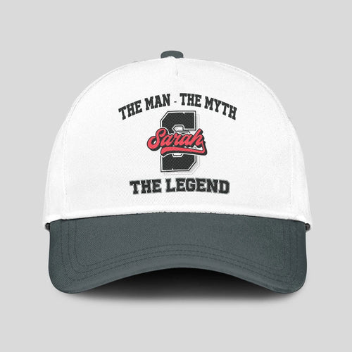 The Man The Myth The Legend Custom Initial Letter And Name Cap SARAH 13K1 C38PF