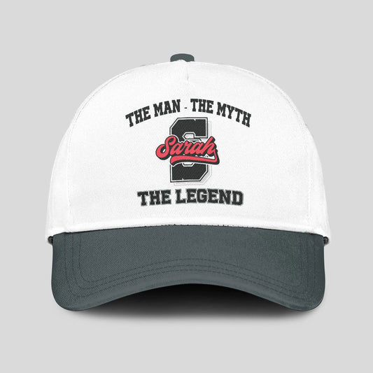 The Man The Myth The Legend Custom Initial Letter And Name Cap SARAH 13K1 C38PF