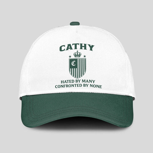 Hated By Many Confronted By None Luxury Logo Cap CATHY 13K1 C41PF