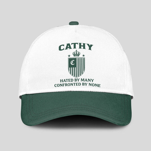 Hated By Many Confronted By None Luxury Logo Cap CATHY 13K1 C41PF