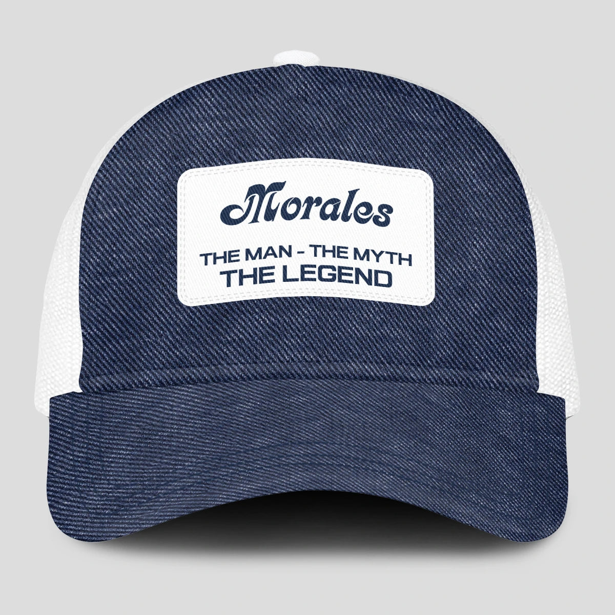 The Man The Myth The Legend Blue Denim Mesh Cap MORALES 13K1 C194PF