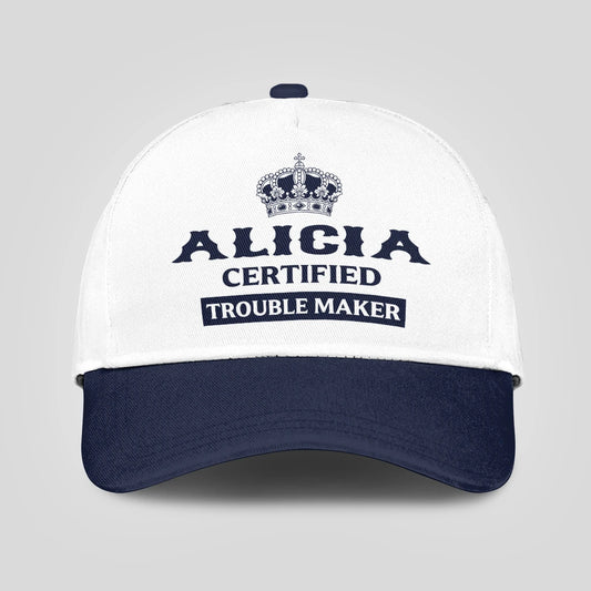 Certified Your Name Trouble Maker Washed Cap ALICIA 13K1 C148PF