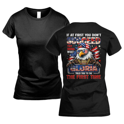 GLORIA 13K1-521 Personalized "If At First You Don’t Succeed..."