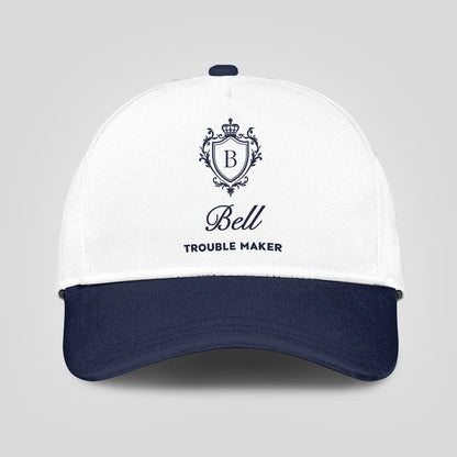 Trouble Maker Funny Blue And White Cap BELL 13K1 C152PF