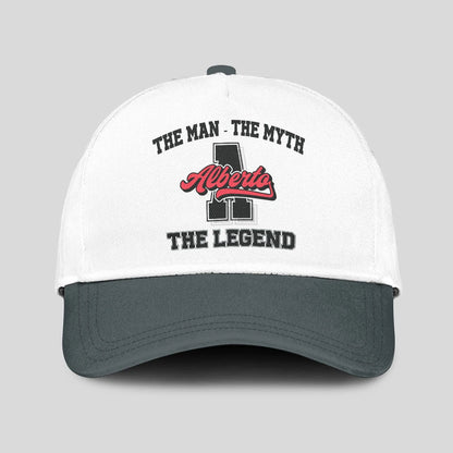 The Man The Myth The Legend Custom Initial Letter And Name Cap ALBERTO 13K1 C38PF