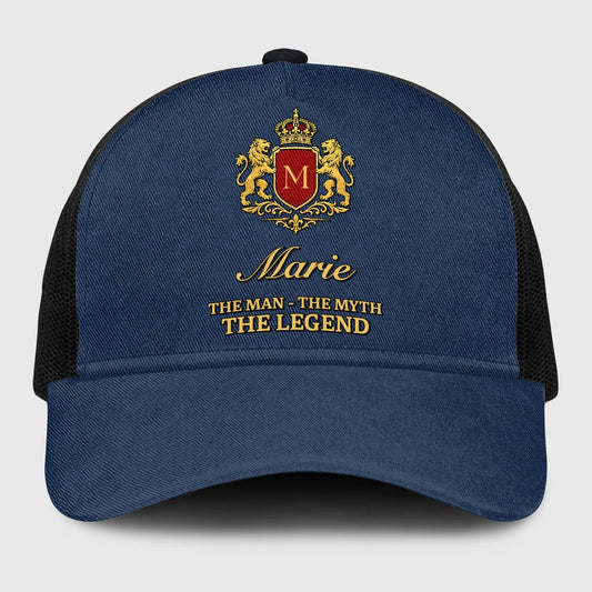 The Man The Myth The Legend Royal Blue Mesh Cap MARIE 13K1 C187PF