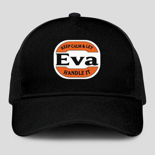 Keep Calm & Let Your Name Handle It Black Mesh Cap EVA 13K1 C199PF