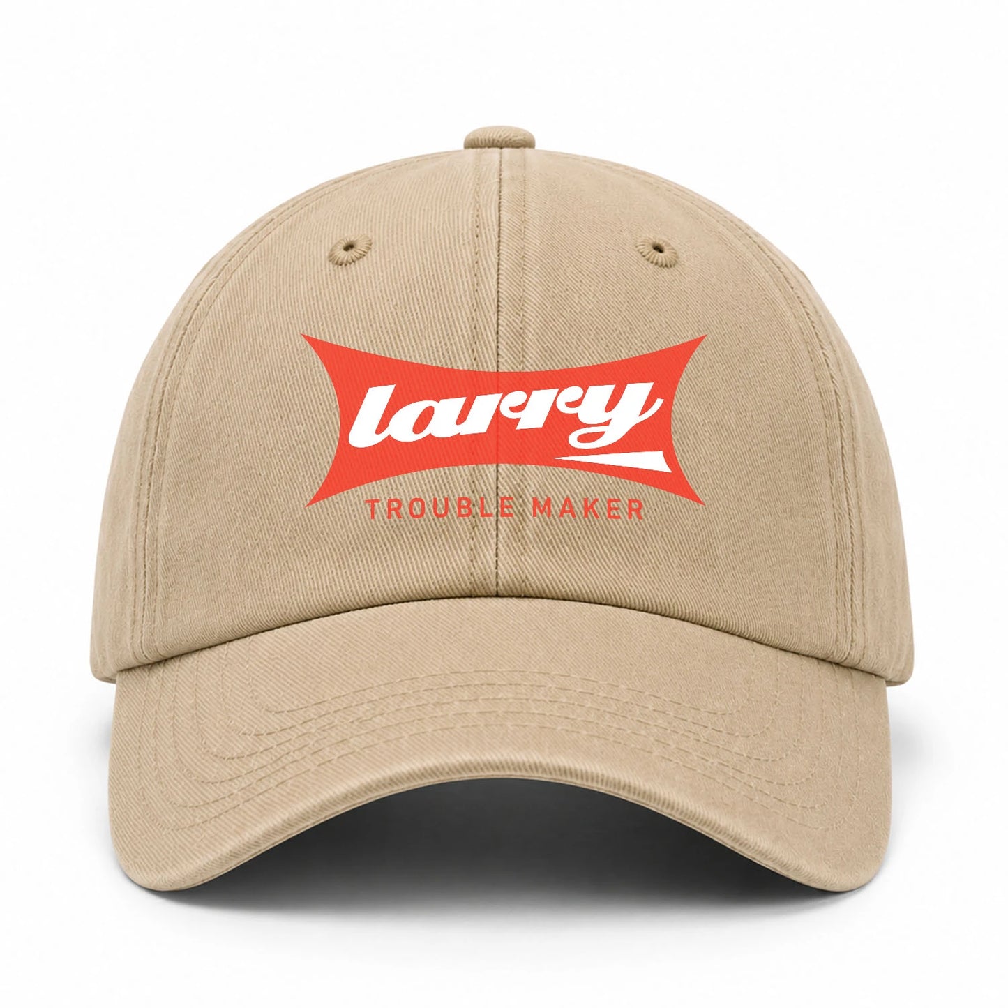 Trouble Maker Red Logo Washed Cap LARRY 13K1 C78PF