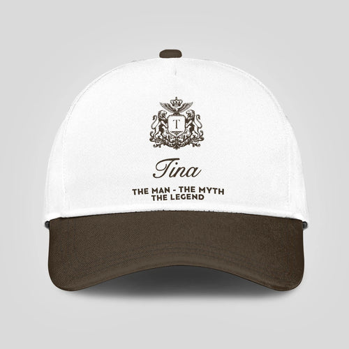 The Man The Myth The Legend Brown Cap TINA 13K1 C47PF