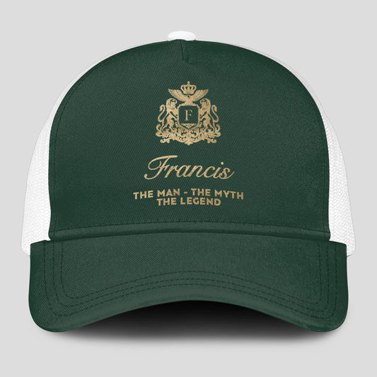 The Man The Myth The Legend Sage Green Mesh Cap FRANCIS 13K1 C192PF