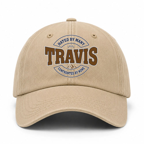Hated By Many Confronted By None Washed Cap TRAVIS 13K1 C36PF