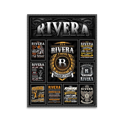 RIVERA Personalized Sponge Floor Mat – Custom Printed Home Decor 13K1-AR2