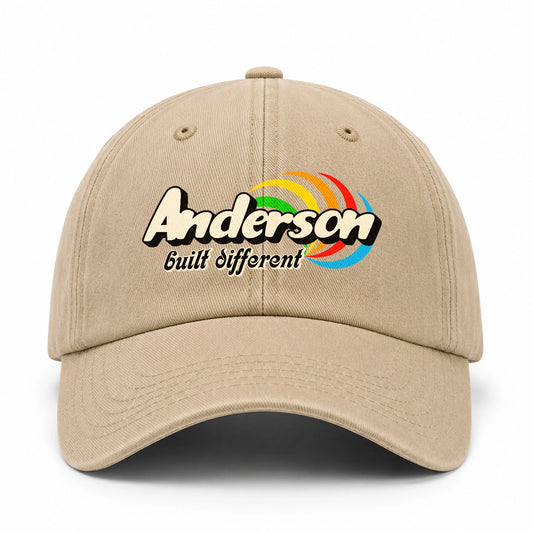 Your Name Built Different Retro Washed Cap ANDERSON 13K1 C55PF